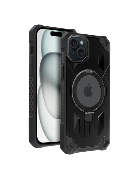 ARMOR MAG COVER Coque compatible avec MagSafe pour IPHONE 15 Plus noir