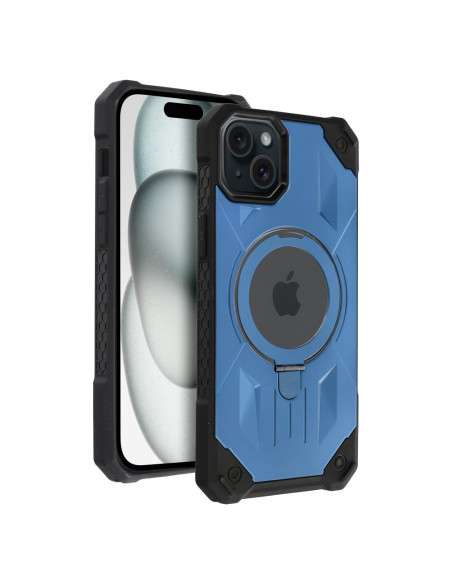 ARMOR MAG COVER Coque compatible avec MagSafe pour IPHONE 15 Plus bleu