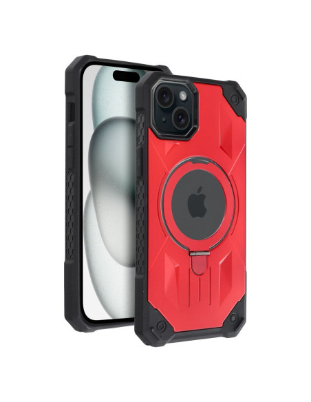 ARMOR MAG COVER compatible avec MagSafe pour IPHONE 15 Plus rouge