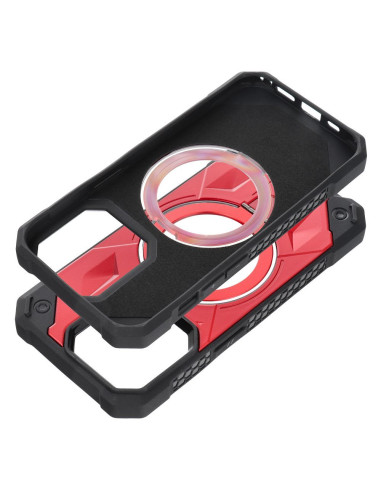ARMOR MAG COVER compatible avec MagSafe pour IPHONE 15 Plus rouge