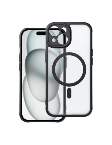 FULL MATTE MAG COVER compatible avec MagSafe pour IPHONE 15 noir