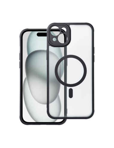 Coque MAG COVER compatible avec MagSafe pour IPHONE 15 Plus noir