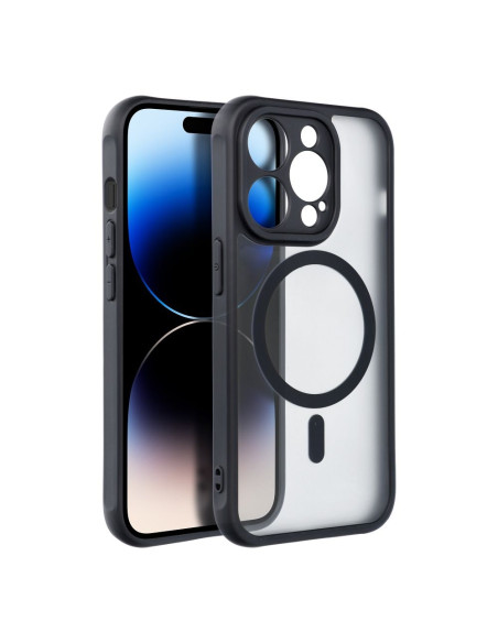 Coque MAG COVER compatible avec MagSafe pour IPHONE 15 Plus noir
