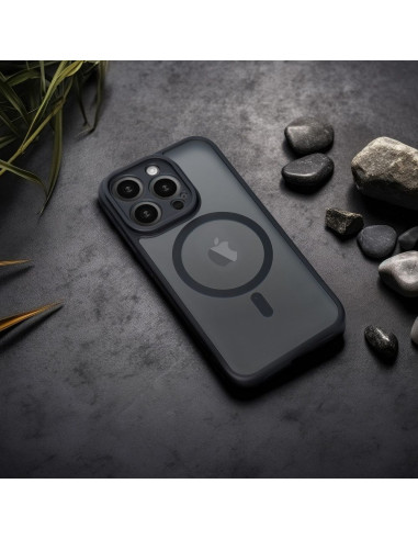 Coque MAG COVER compatible avec MagSafe pour IPHONE 15 Plus noir