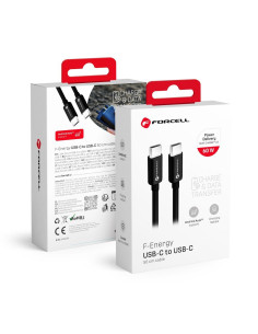 FORCELL câble Type C vers Type C QC4.0 3A/20V PD60W C338 50cm noir