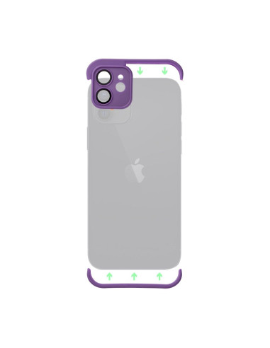 Coque MINI BUMPERS avec protection de l'îlot de la caméra pour IPHONE 15 violet