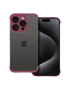 Coque MINI BUMPERS avec protection de l'îlot de la caméra pour IPHONE 15 Pro cerise