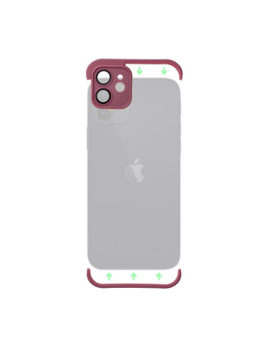 Coque MINI BUMPERS avec protection de l'îlot de la caméra pour IPHONE 15 Pro cerise