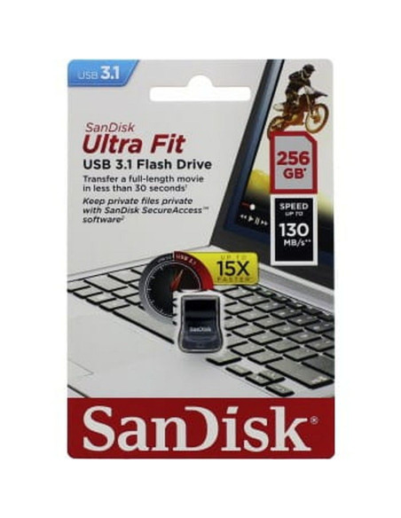 Clé USB 3.1 Gen1 SANDISK ULTRA FIT 256GB 130MB/s