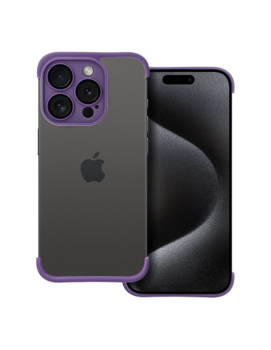 Coque MINI BUMPERS avec protection de l'îlot de la caméra pour IPHONE 15 Pro violet