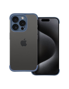 Coque MINI BUMPERS avec protection de l'îlot de la caméra pour IPHONE 15 Pro bleu