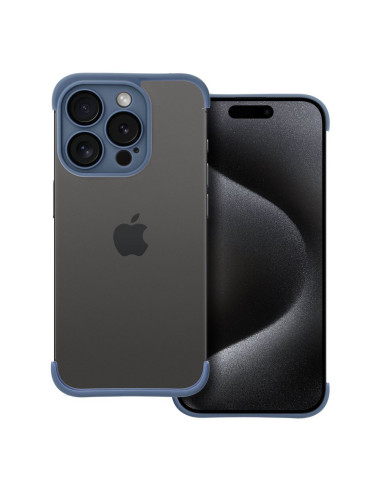 Coque MINI BUMPERS avec protection de l'îlot de la caméra pour IPHONE 15 Pro bleu