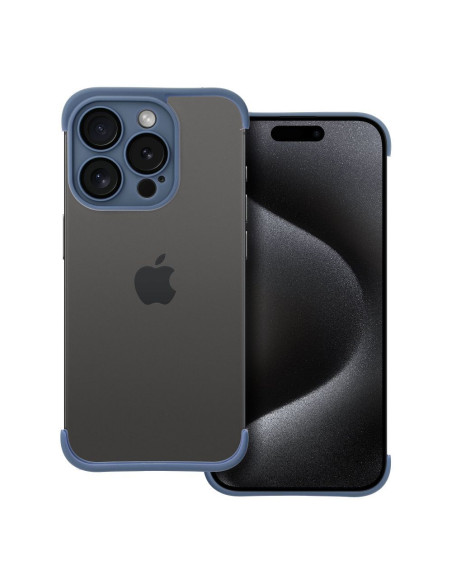 Coque MINI BUMPERS avec protection de l'îlot de la caméra pour IPHONE 15 Pro bleu