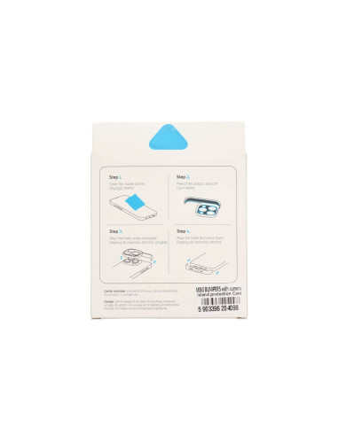 Coque MINI BUMPERS avec protection de l'îlot de la caméra pour IPHONE 15 Pro bleu