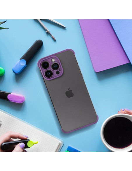 Coque MINI BUMPERS avec protection de l'îlot de la caméra pour IPHONE 15 Pro Max violet