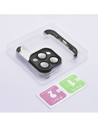 Coque MINI BUMPERS avec protection de l'îlot de la caméra pour IPHONE 15 Plus noir