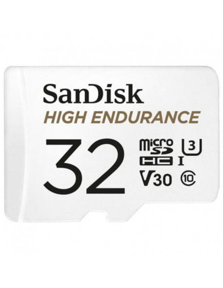 SANDISK carte mémoire microSD 32GB 100MB/s class 10 avec adaptateur SD