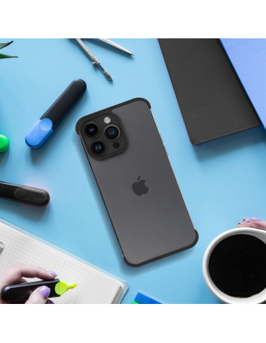 Coque MINI BUMPERS avec protection de l'îlot de la caméra pour IPHONE 15 Plus noir