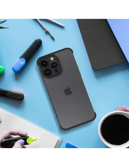 Coque MINI BUMPERS avec protection de l'îlot de la caméra pour IPHONE 15 Plus noir