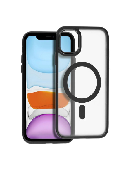 MATTE MAG COVER compatible avec MagSafe pour IPHONE 11 noir