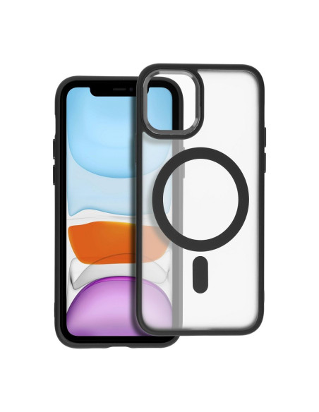 COUVERTURE MAG MATTE compatible avec MagSafe pour IPHONE 11 Pro noir