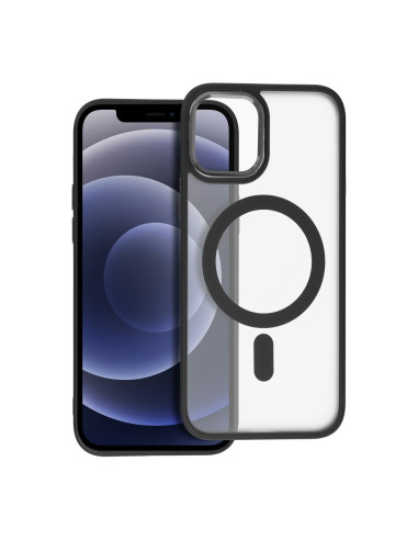 Coque MAG COVER MATTE compatible avec MagSafe pour IPHONE 12 / 12 Pro noir