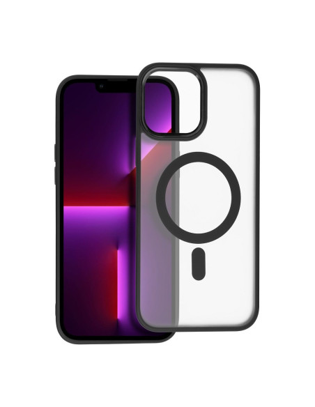 MATTE MAG COVER compatible avec MagSafe pour IPHONE 13 Pro noir
