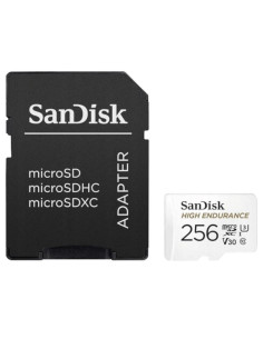 SANDISK carte mémoire microSD 256GB 100MB/s class 10 avec adaptateur SD