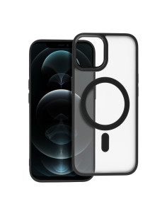 Coque MAG MATTE compatible avec MagSafe pour IPHONE 12 Pro Max noir