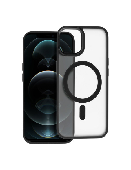 Coque MAG MATTE compatible avec MagSafe pour IPHONE 12 Pro Max noir