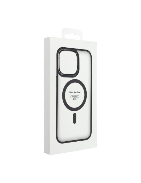 Coque MAG MATTE compatible avec MagSafe pour IPHONE 12 Pro Max noir