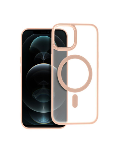 Coque MAG COVER MATTE compatible avec MagSafe pour IPHONE 12 Pro Max rose