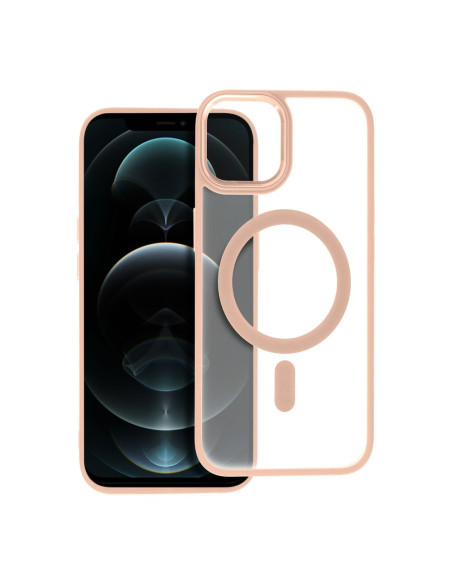 Coque MAG COVER MATTE compatible avec MagSafe pour IPHONE 12 Pro Max rose