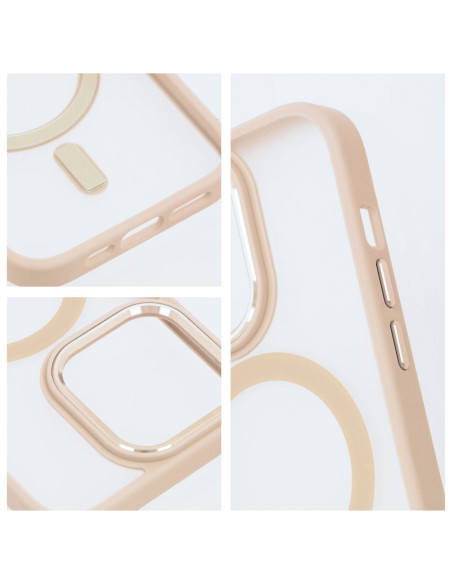 Coque MAG COVER MATTE compatible avec MagSafe pour IPHONE 14 rose