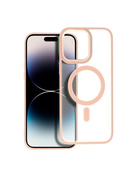 MATTE MAG COVER case compatible with MagSafe for IPHONE 14 Pro pink