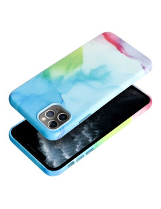 COUVERTURE MAG en CUIR compatible avec MagSafe pour IPHONE 11 Pro Max colour splash 2