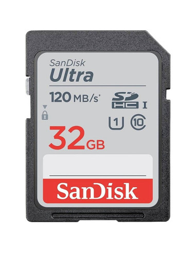 SANDISK memory card ULTRA SDHC 32GB 120MB/s