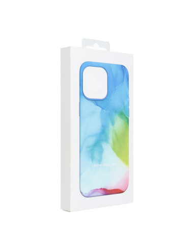 COUVERTURE MAG en CUIR compatible avec MagSafe pour IPHONE 11 Pro Max colour splash