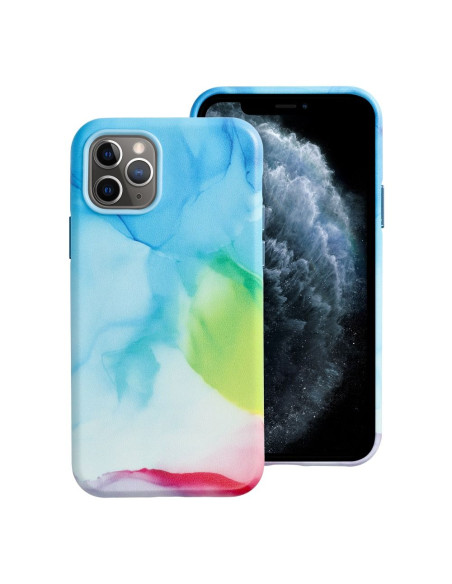 Coque MAG COVER en cuir compatible avec MagSafe pour IPHONE 11 Pro colour splash