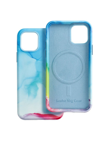 Coque MAG COVER en cuir compatible avec MagSafe pour IPHONE 11 Pro colour splash
