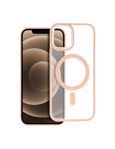 MATTE MAG COVER case compatible with MagSafe for IPHONE 12 / 12 Pro pink