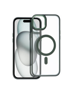 Coque MAG COVER MATTE compatible avec MagSafe pour IPHONE 15 Plus vert
