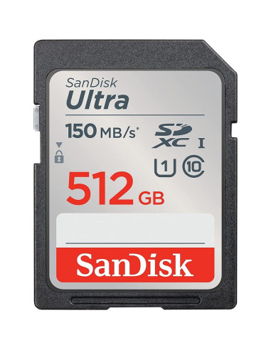 Carte mémoire SANDISK ULTRA SDXC 512GB 150MB/s