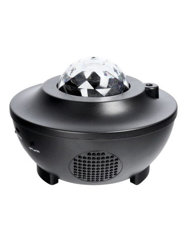 Projecteur LED / Disco star avec haut-parleur bluetooth + télécommande + USB BTM0504 / HD-SPL noir