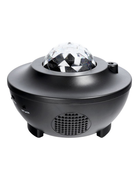 Projecteur LED / Disco star avec haut-parleur bluetooth + télécommande + USB BTM0504 / HD-SPL noir