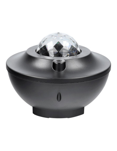 Projecteur LED / Disco star avec haut-parleur bluetooth + télécommande + USB BTM0504 / HD-SPL noir