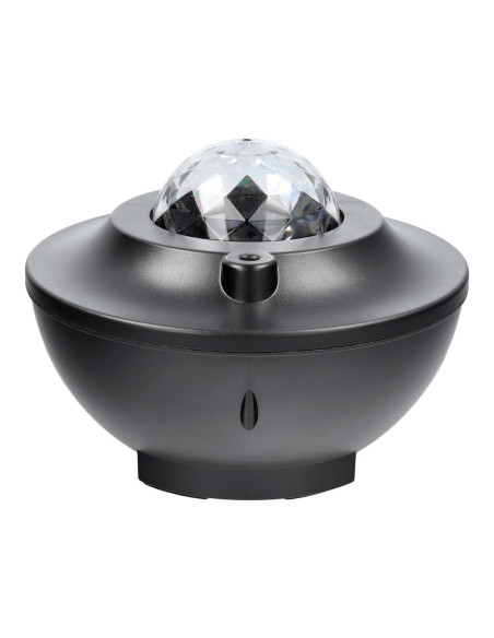 Projecteur LED / Disco star avec haut-parleur bluetooth + télécommande + USB BTM0504 / HD-SPL noir