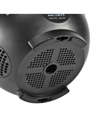 Projecteur LED / Disco star avec haut-parleur bluetooth + télécommande + USB BTM0504 / HD-SPL noir