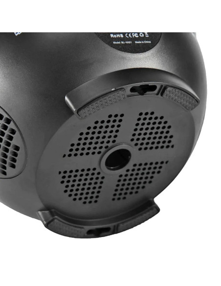 Projecteur LED / Disco star avec haut-parleur bluetooth + télécommande + USB BTM0504 / HD-SPL noir
