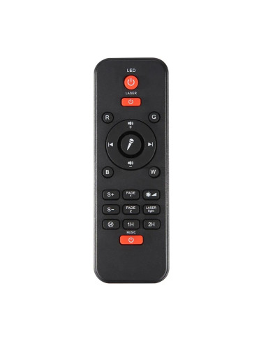 Projecteur LED / Disco star avec haut-parleur bluetooth + télécommande + USB BTM0504 / HD-SPL noir